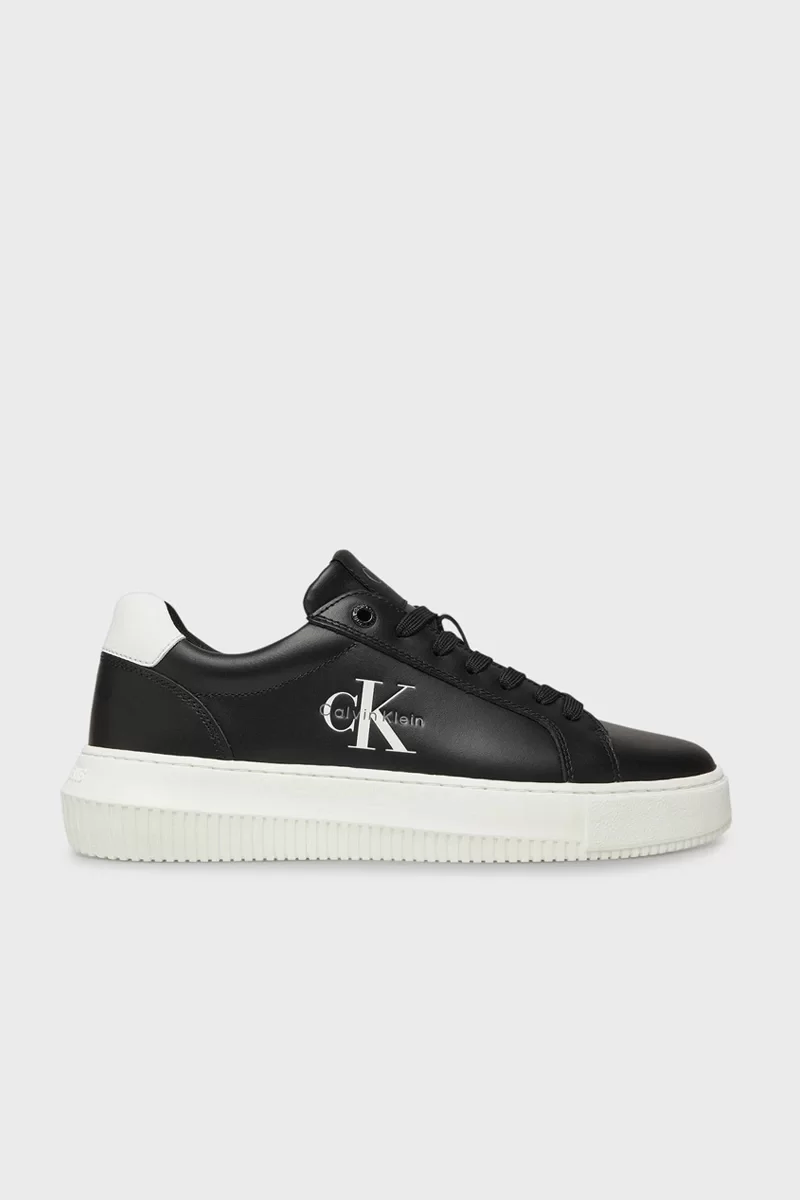 Calvin Klein Jeans CHUNKY CUPSOLE MONO LTH WN Kadın Siyah Sneaker YW0YW01872-0GM