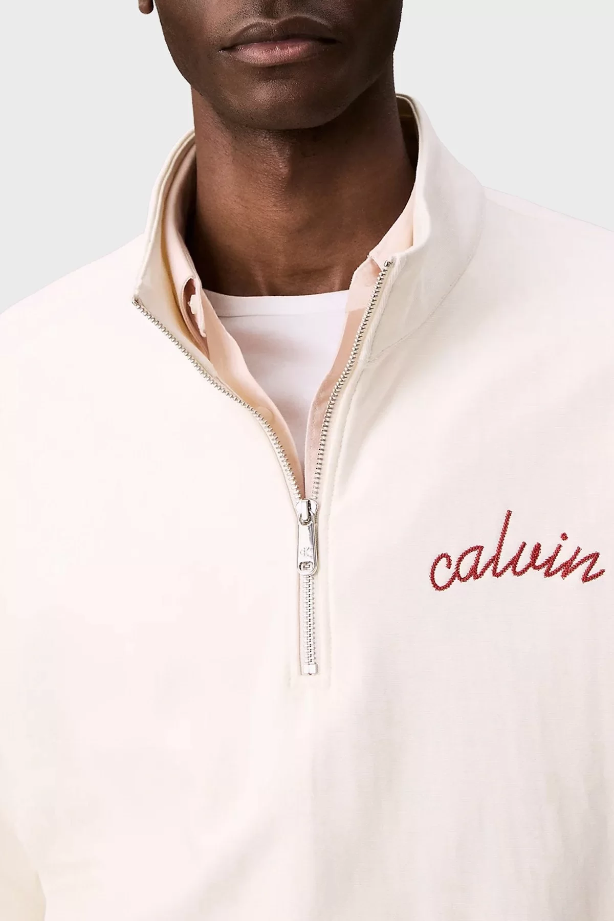 Calvin Klein Jeans Concept 1 Erkek Beyaz Sweatshirts LV04RC227G-YAS