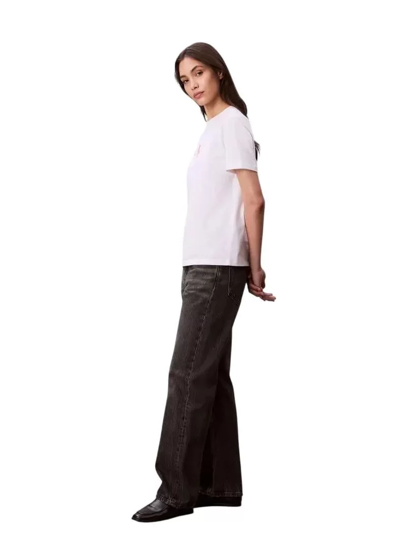 Calvin Klein Jeans D1 Fashion Kadın Beyaz T-shirt LV047C856G-YAA
