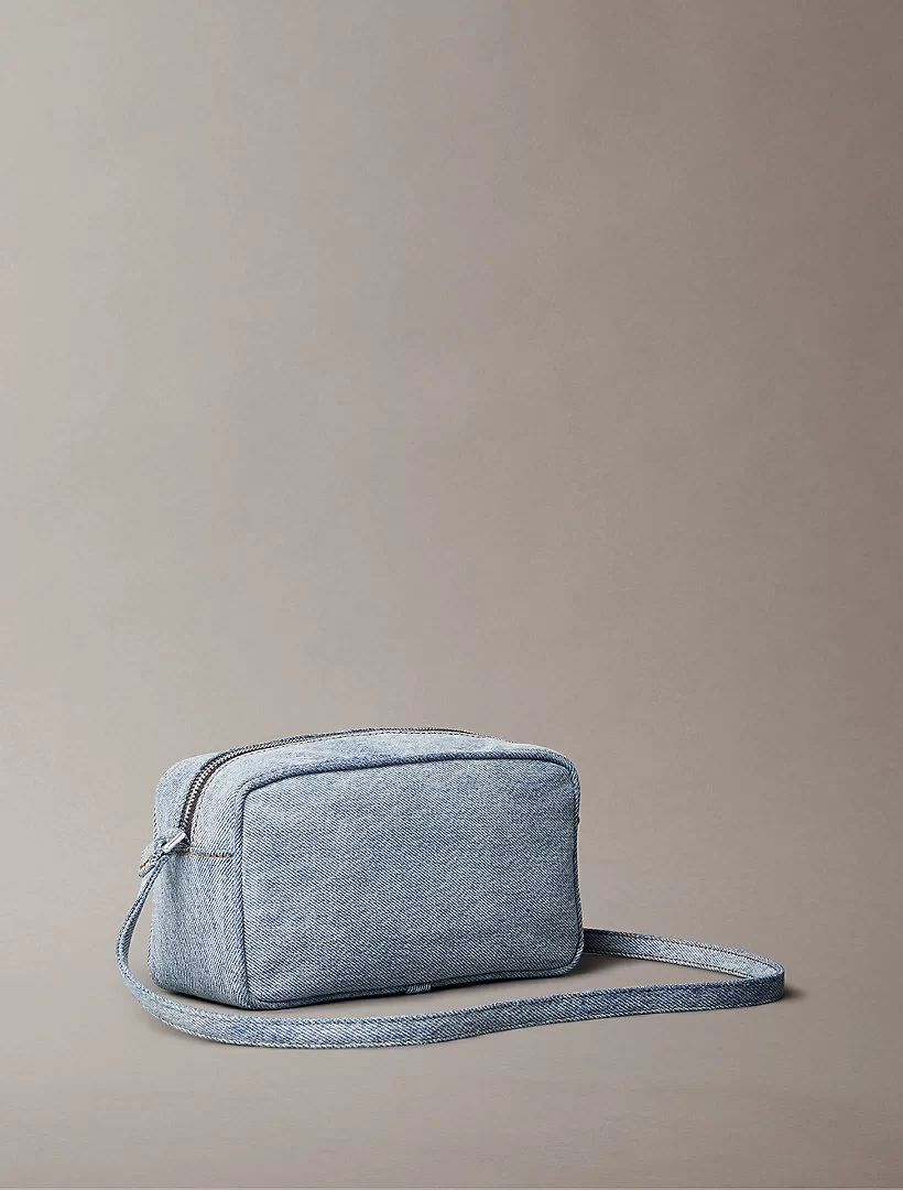 Calvin Klein Jeans DENIM EW DOUBLE ZIP CAMERA BAG Kadın Mavi Çanta LV04F3226G-VGO