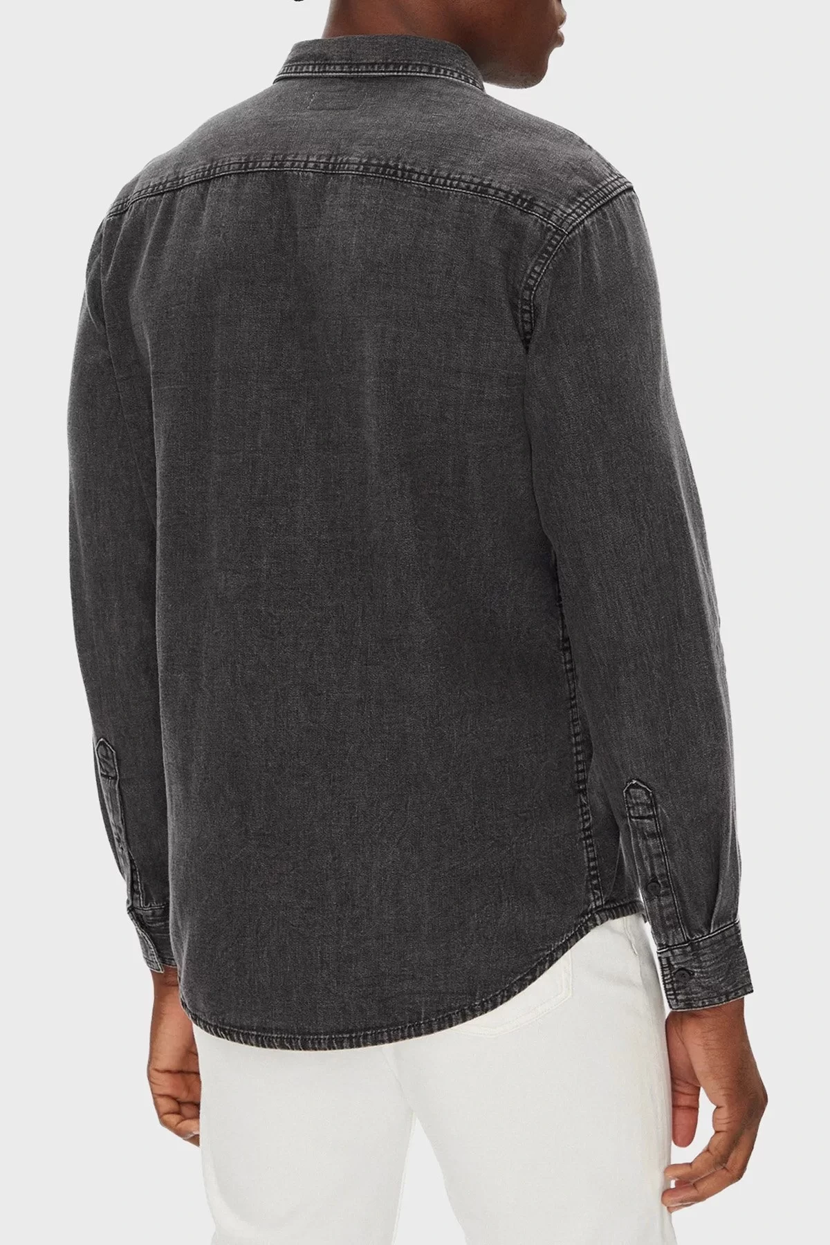 Calvin Klein Jeans Denim Shirts Erkek Siyah Gömlek LV040BM733-KQB