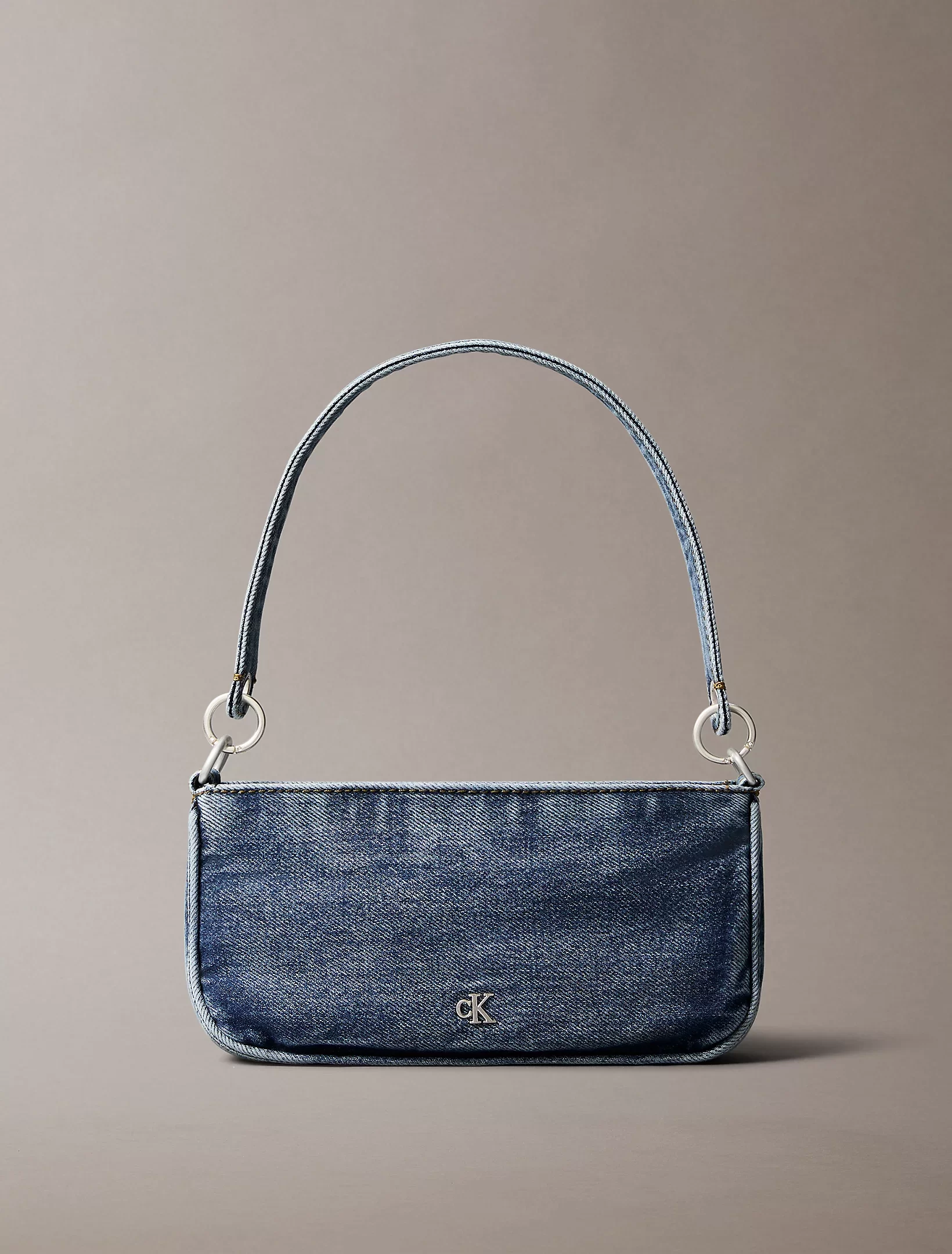 Calvin Klein Jeans DENIM SHOULDER POUCH W/STRAP Kadın Mavi Çanta LV04F3217G-VGO