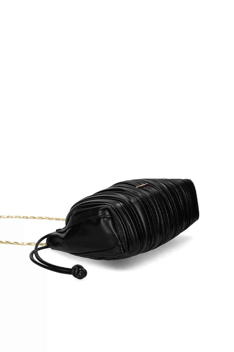 Calvin Klein Jeans Drawstring Plisse Kadın Siyah Omuz Çantası  LV04F3076G-UB1