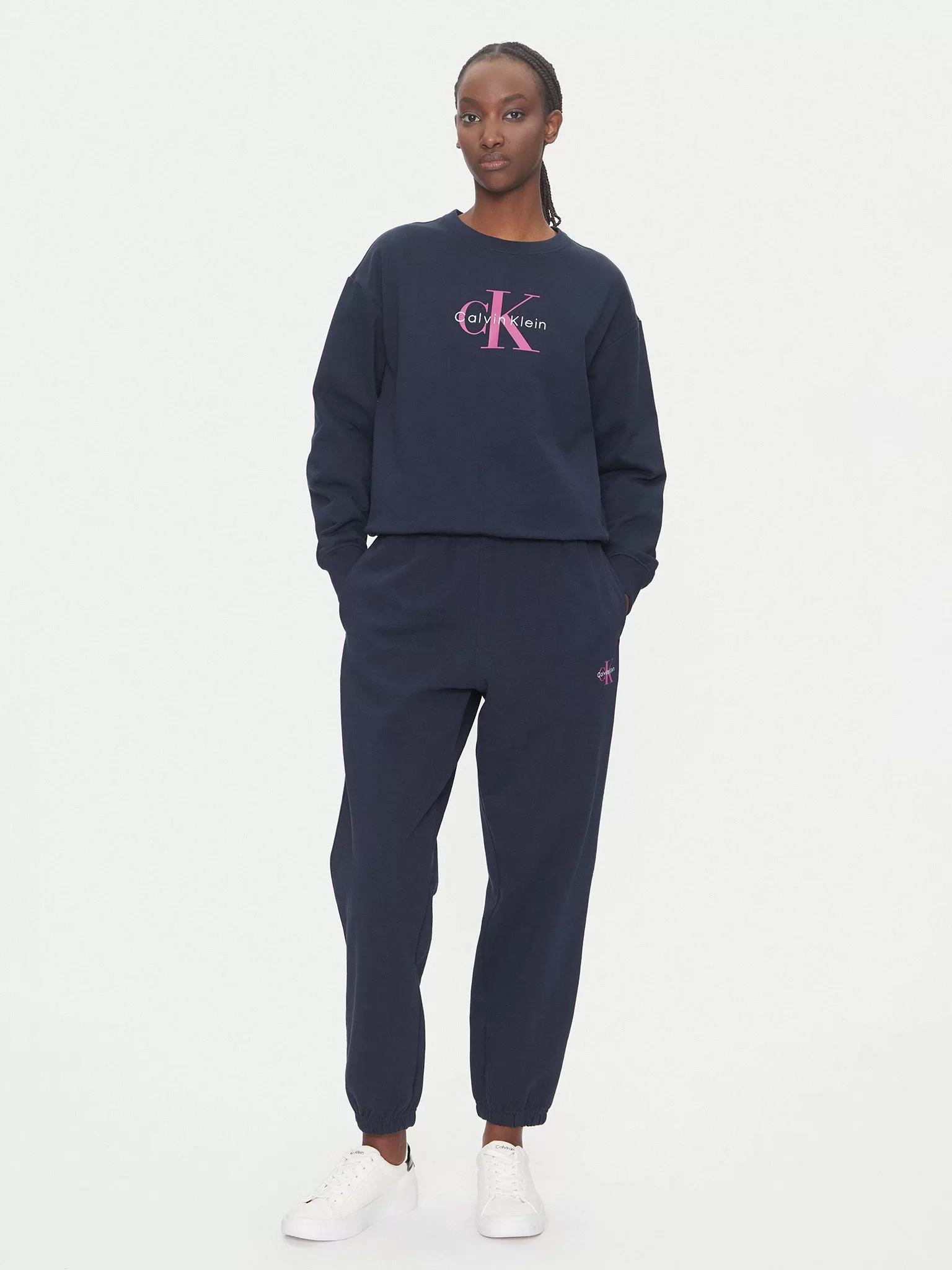 Calvin Klein Jeans Essentials Kadın Mavi Sweatshirts LV047B234G-CEF
