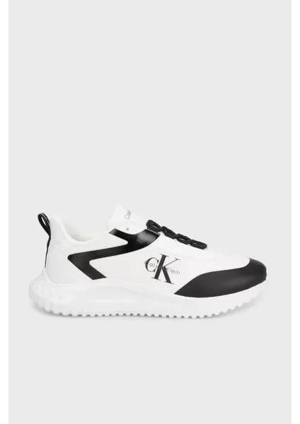 Calvin Klein Jeans Eva Tabanlı Karışık Materyal Runner Erkek Sneaker YM0YM01439-01W