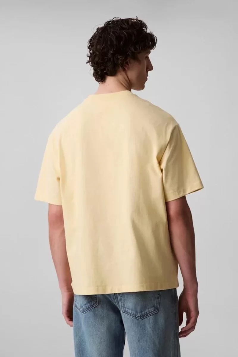 Calvin Klein Jeans Global Erkek Sarı T-shirt LV04RB295G-RM9
