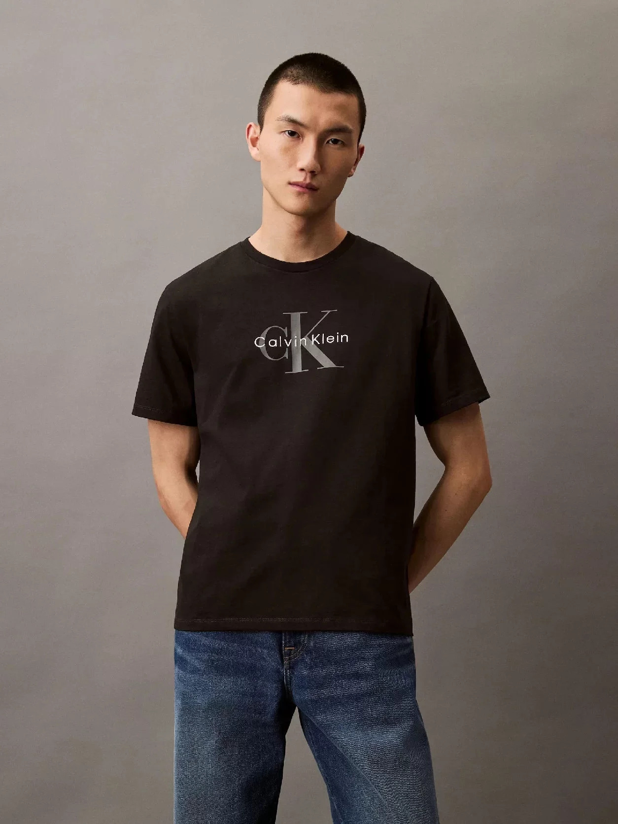 CK Jeans Graphic Tees Erkek Siyah T-shirt LV04RB862G-UB1