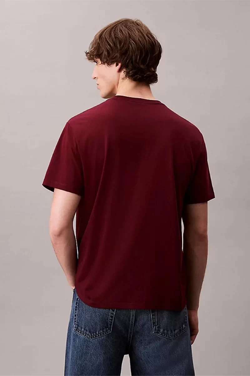 Calvin Klein Jeans Hero Monogram Tee Erkek Kırmızı T-shirt LV04RB862G-VLP