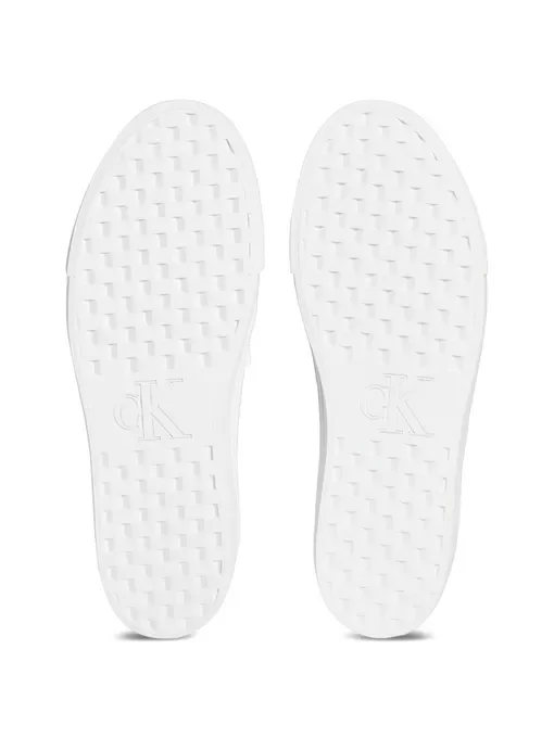Calvin Klein Jeans Kadın Deri Düz Platform Beyaz Sneaker YW0YW01886-YAF