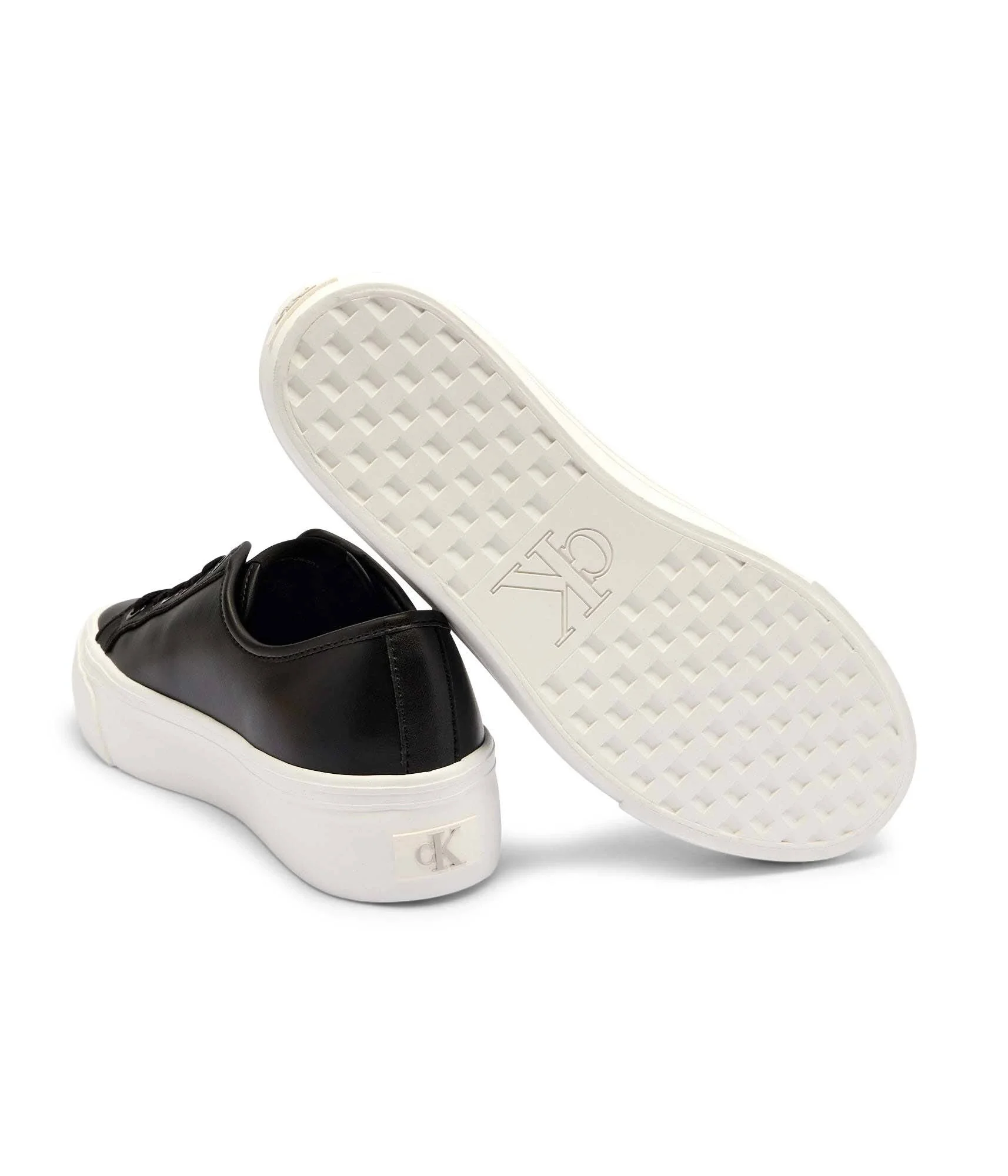 Calvin Klein Jeans Kadın Deri Düz Platform Siyah Sneaker YW0YW01886-BEH