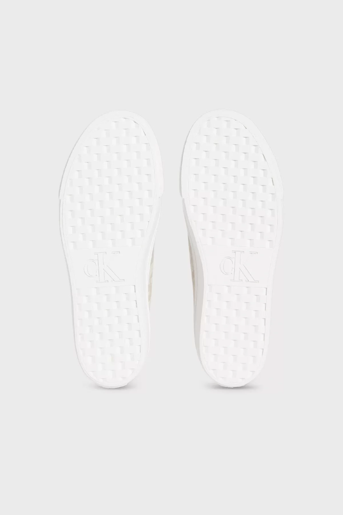 Calvin Klein Jeans Kadın Jakarlı Düz Platform Bej Sneaker YW0YW01965-0GA