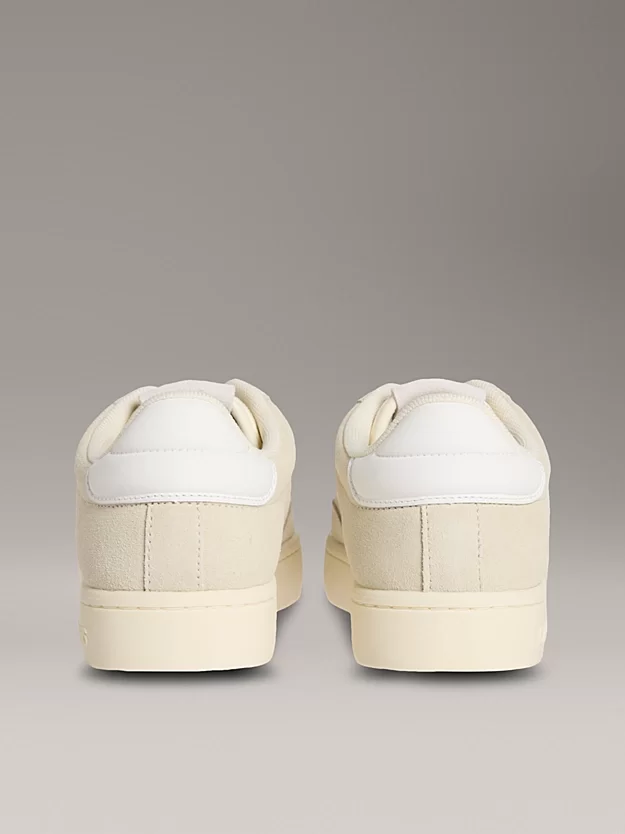 Calvin Klein Jeans Kadın Klasik Bağcıklı Karışık Materyal Bej Sneaker YW0YW01767-AD6