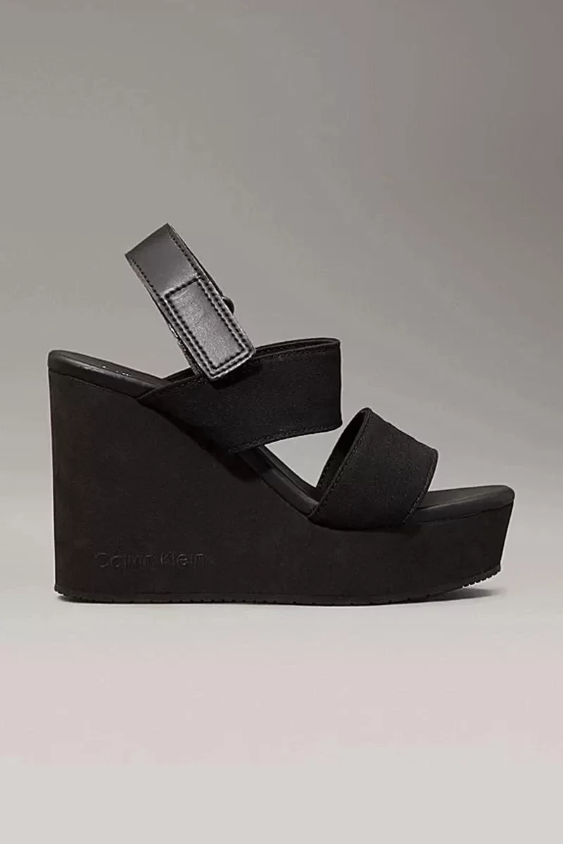 Calvin Klein WEDGE SANDAL WEBBING IN Kadın  Sandalet YW0YW01790-0GJ