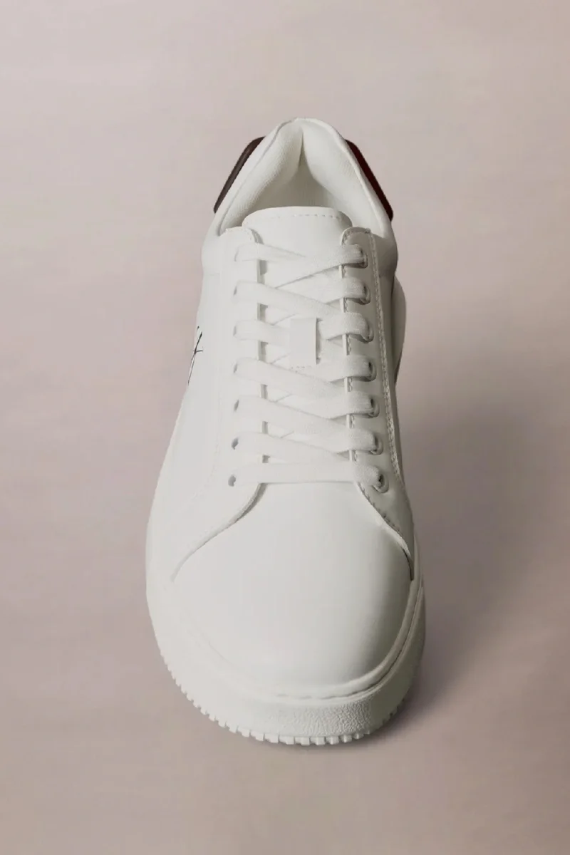 Calvin Klein Jeans Kalın Tabanlı Arma Detaylı Deri Erkek Siyah  Sneaker YM0YM01296-01W