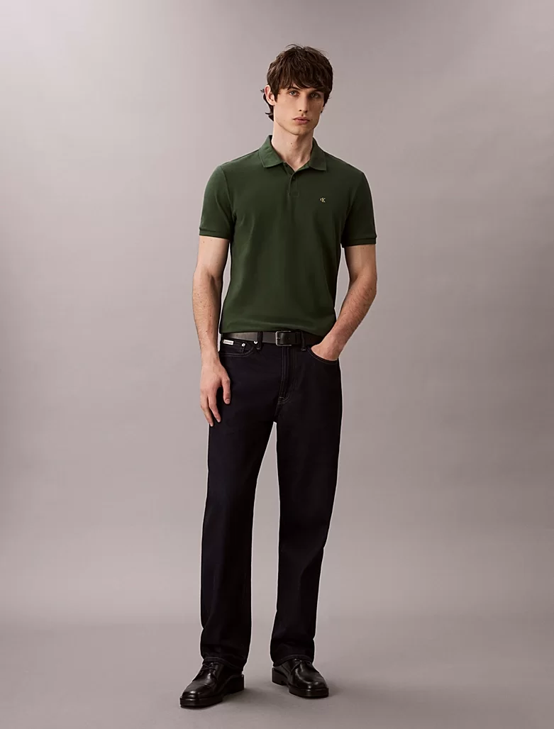 Calvin Klein Jeans Kısa Kollu Günlük Pike Klasik Erkek T-shirt LV040EM269-LLG