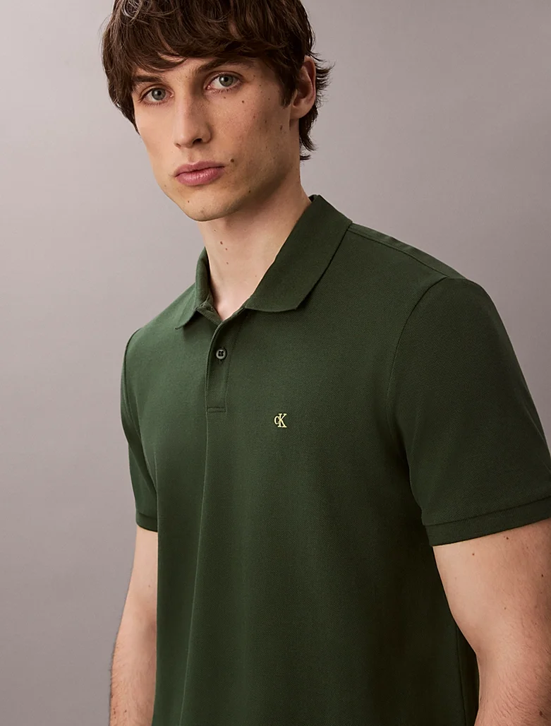 Calvin Klein Jeans Kısa Kollu Günlük Pike Klasik Erkek T-shirt LV040EM269-LLG