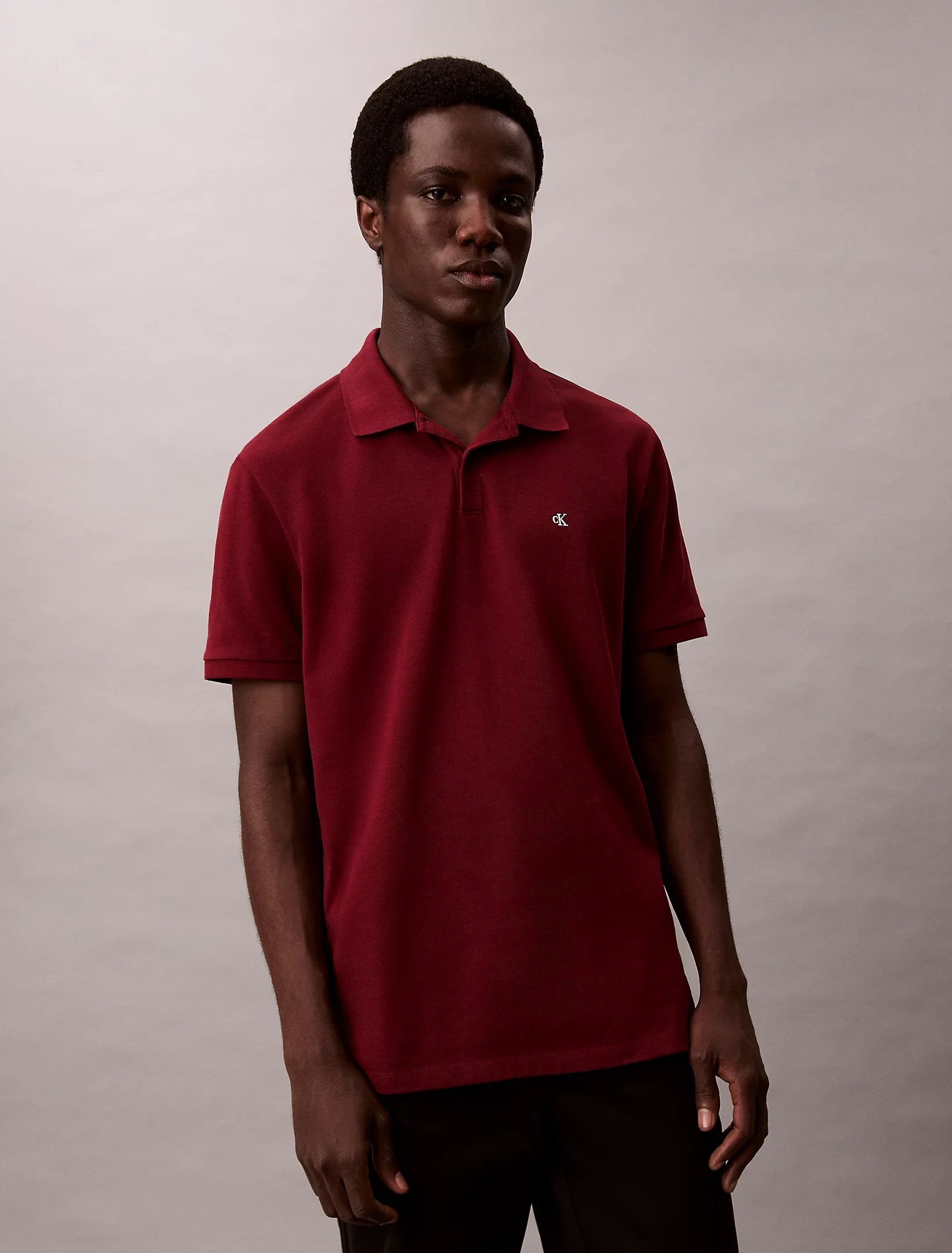 Calvin Klein Jeans Kısa Kollu Günlük Pike Klasik Erkek T-shirt LV040EM269-WCV