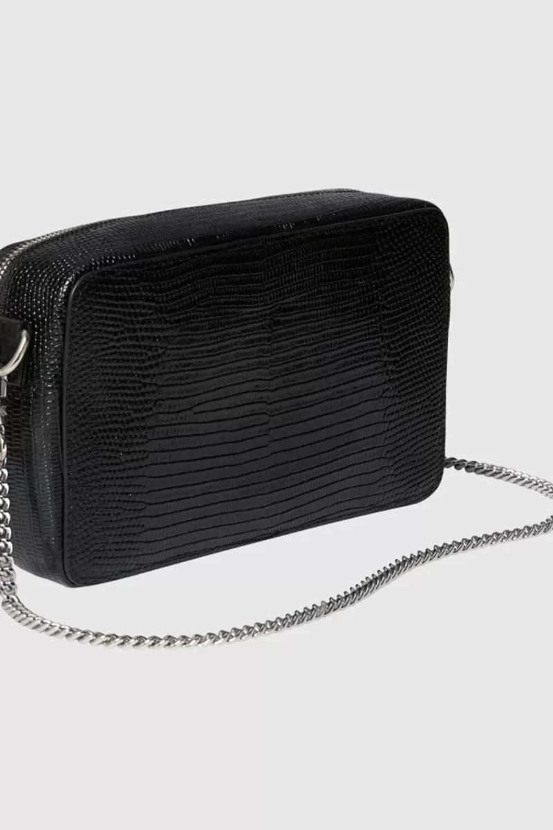 Calvin Klein Jeans Lizard Embossed Leat Kadın Siyah Cüzdan LV04F1071G-UB1