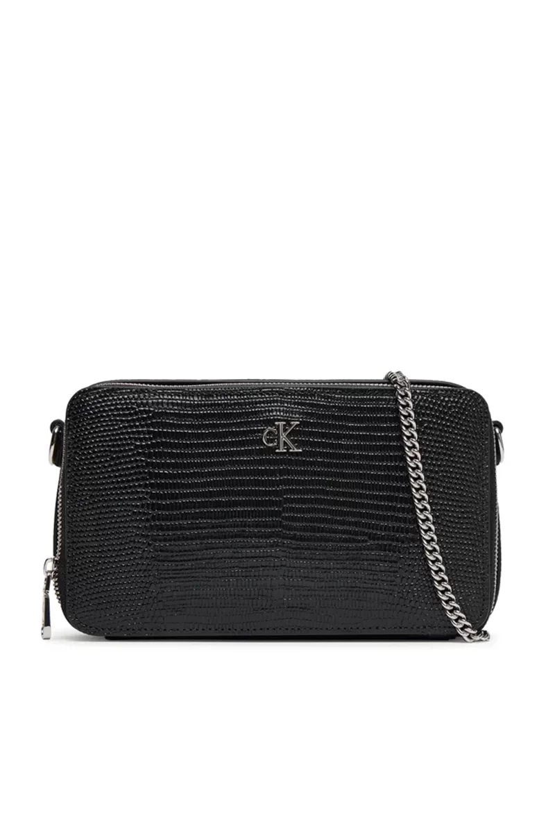 Calvin Klein Jeans Lizard Embossed Leat Kadın Siyah Cüzdan LV04F1071G-UB1