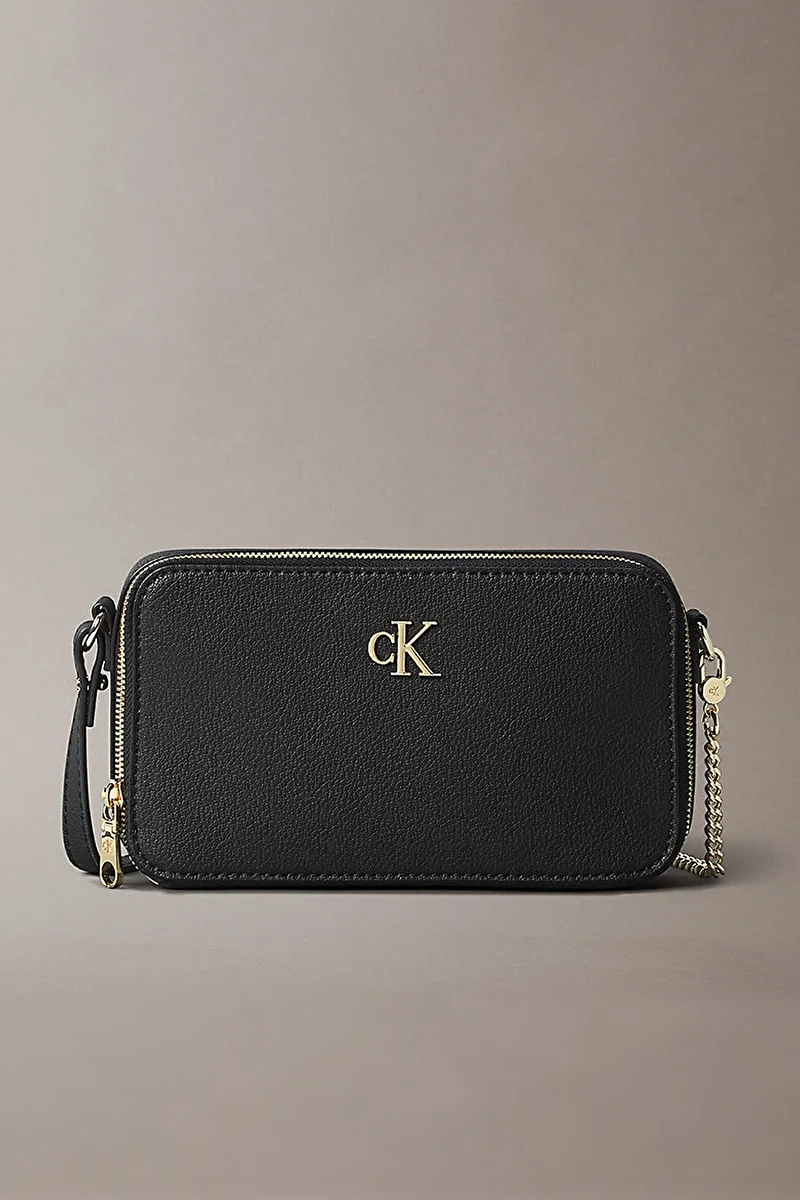 Calvin Klein Jeans Minimal Monogram Kadın Siyah Omuz Çantası LV04K1086G-UB1