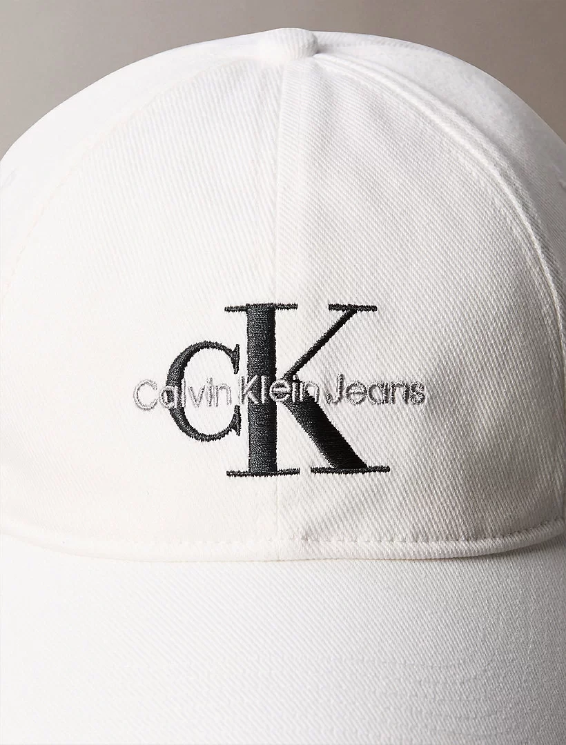 Calvin Klein Jeans MONO LOGO EMBRO CAP Erkek Beyaz Şapka LV04G5004G-YAF