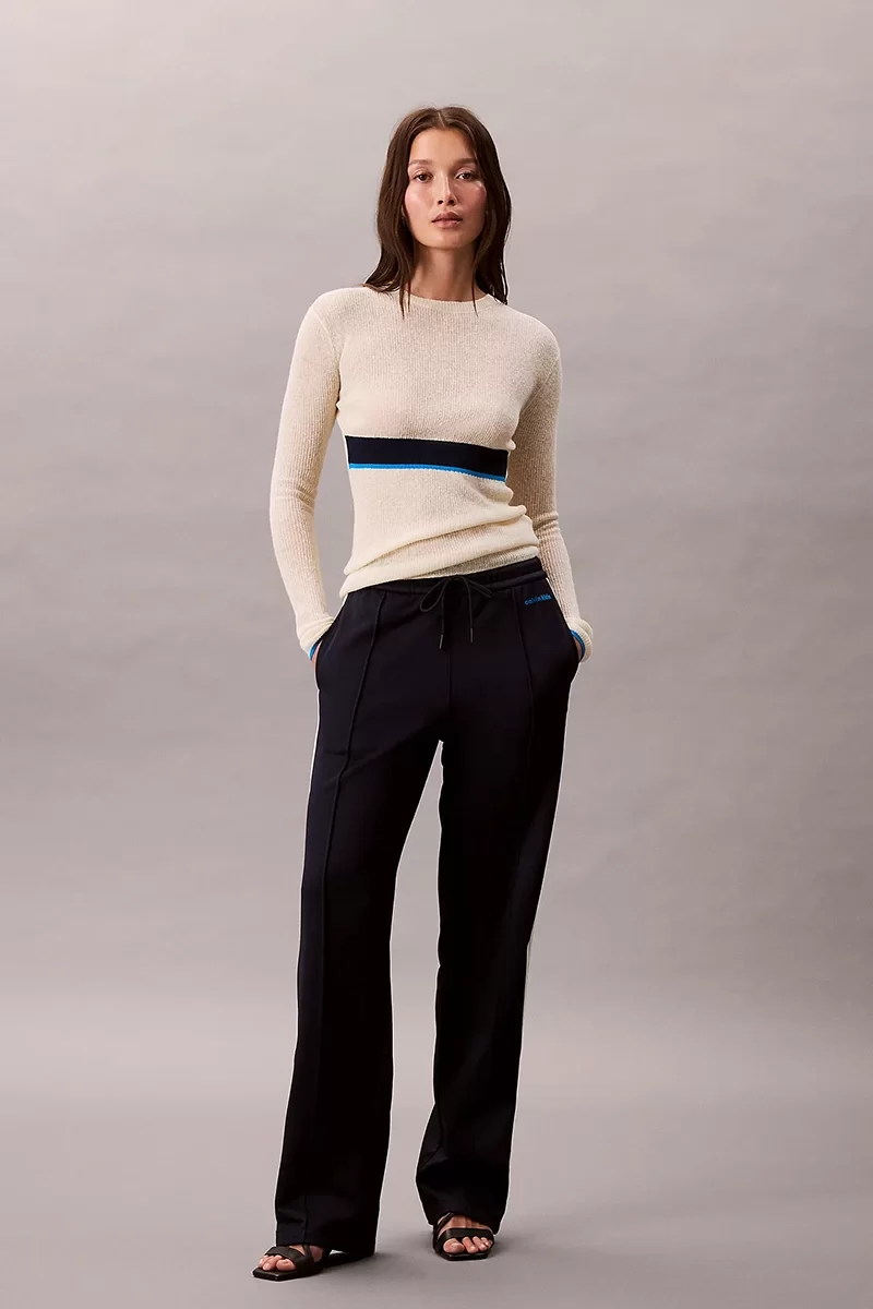 Calvin Klein Jeans Parlak Görünümlü Penye Eşofman Altı Kadın Siyah  Eşofman Altı LV144C239G-CEF