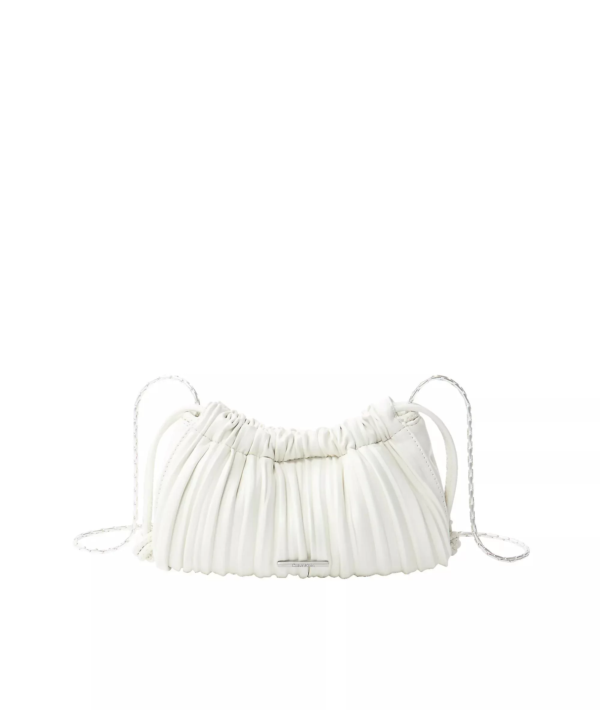 Calvin Klein Jeans PLISSE MINI DRAWSTRING BAG Kadın Beyaz Çanta LV04F3077G-FUP