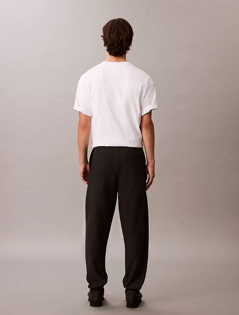 Calvin Klein Jeans PREMIUM TERRY MONOGRAM JOGGER Erkek Siyah Eşofman Altı LV04RC279G-UB1
