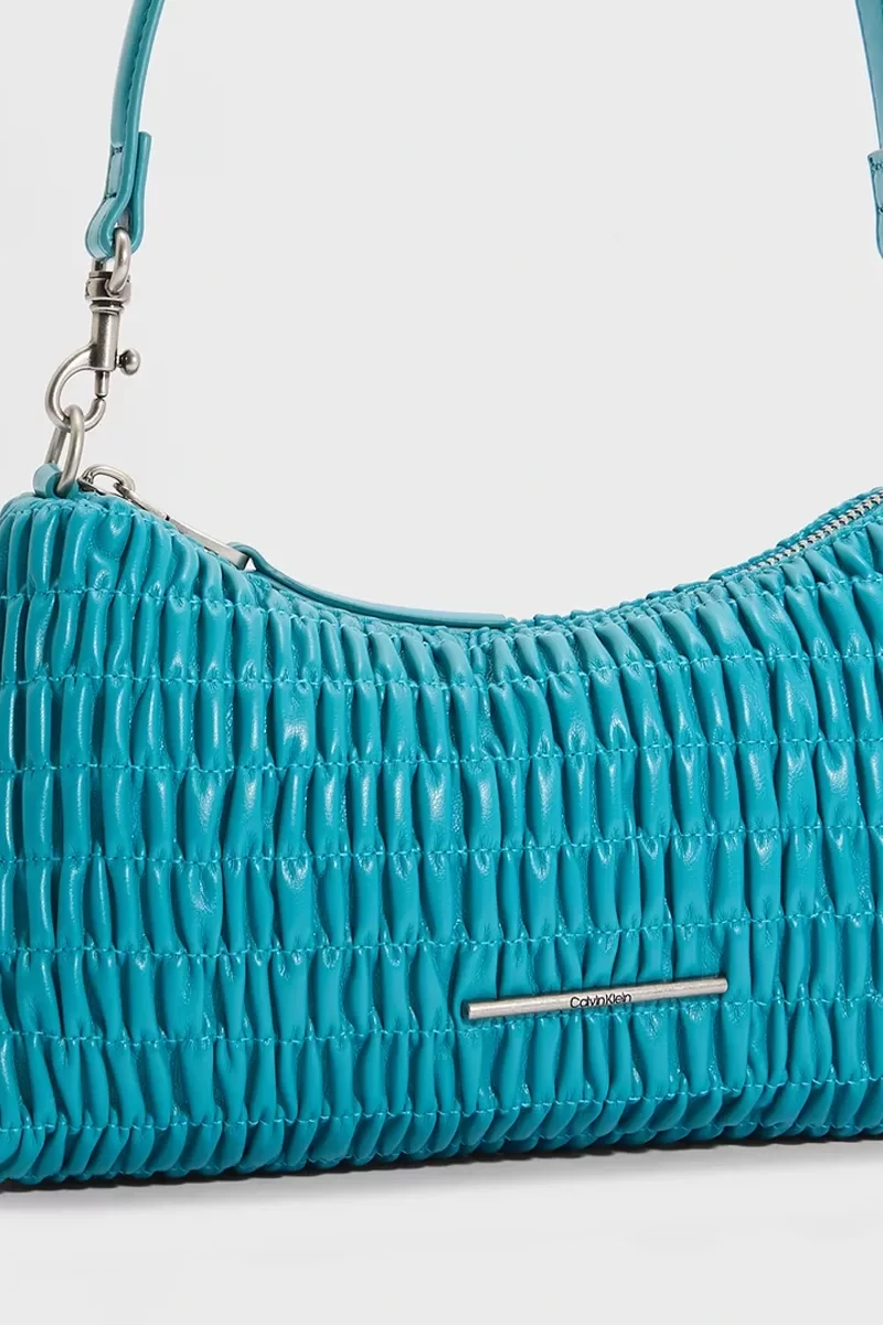 Calvin Klein Jeans RUCHED DROP SHOULDER BAG Kadın Yeşil Omuz Çantası LV04K3088G-XT6