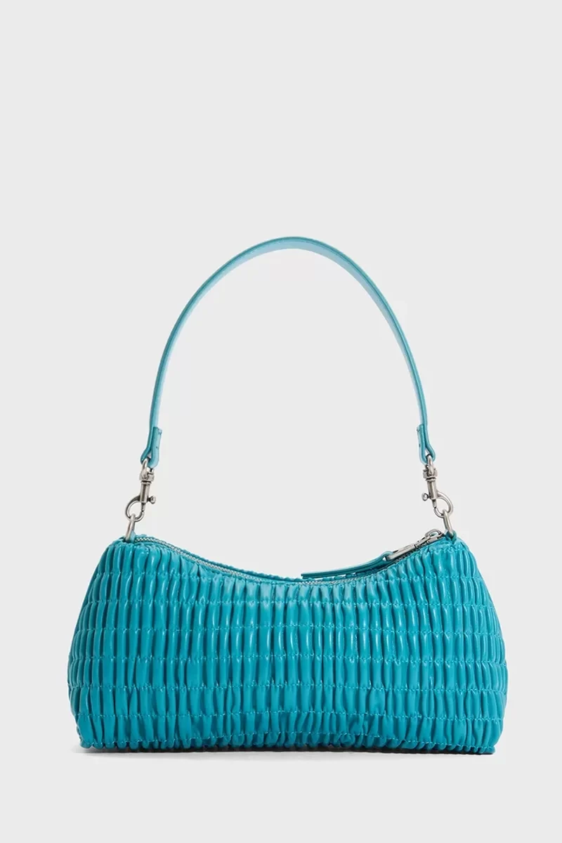 Calvin Klein Jeans RUCHED DROP SHOULDER BAG Kadın Yeşil Omuz Çantası LV04K3088G-XT6