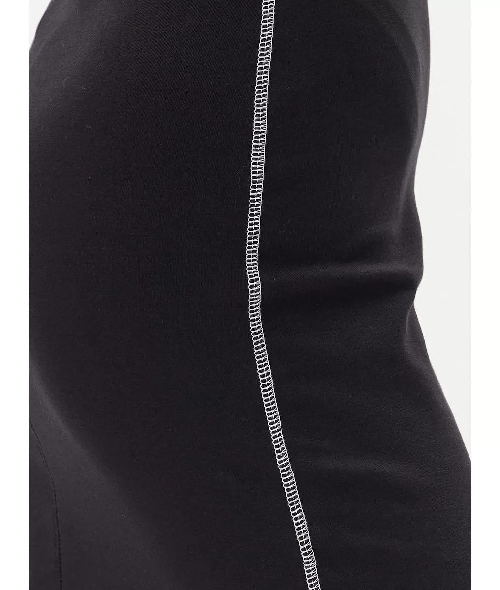 Calvin Klein Jeans SL COTTON 1X1 RIB TANK DRESS Kadın Siyah Elbise LV044C203G-UB1