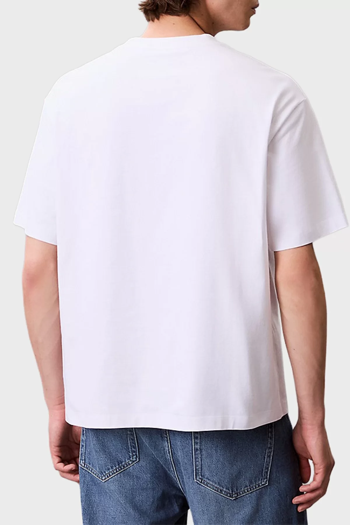 Calvin Klein Jeans Ss Graphic Tee Erkek Beyaz T-shirt LV04RC851G-YAA
