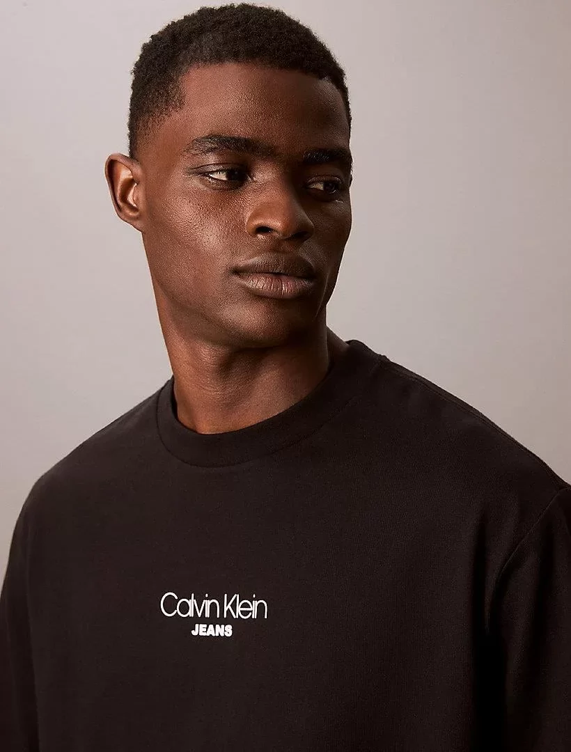 Calvin Klein Jeans Ss Graphic Tee Erkek Siyah T-shirt LV04RC851G-UB1