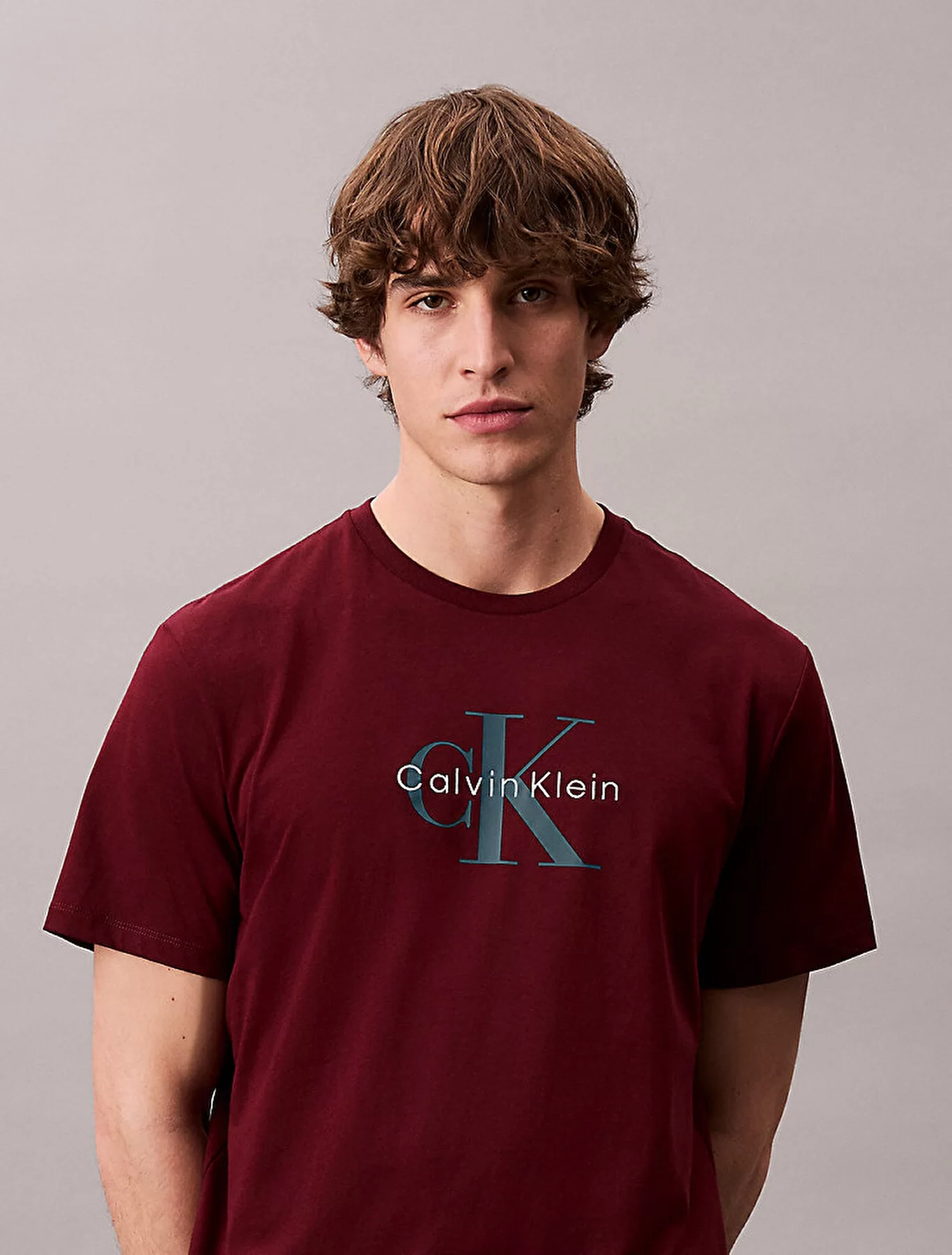 Calvin Klein Jeans SS Hero Monologo Tee 20s Erkek Kırmızı T-shirt LV04RB862G-VLP