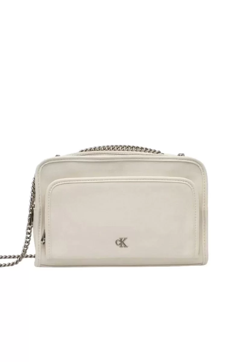 Calvin Klein UTILITY DBL ZIP CAMERA BAG25 Kadın bej Çapraz Çanta K60K613046-YAS