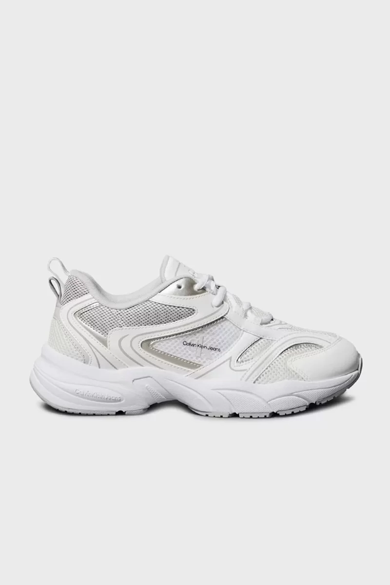 Calvin Klein Kadın Beyaz Retro Sneaker
