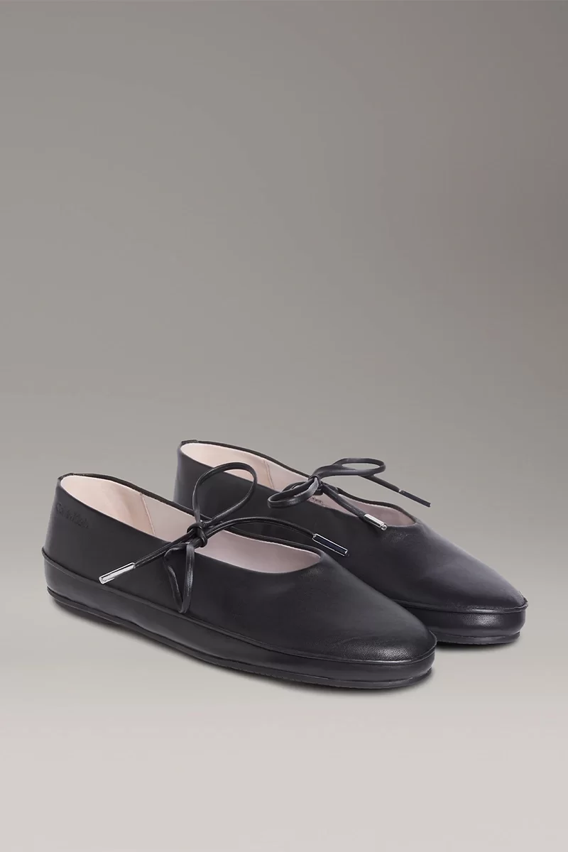 Calvin Klein Kadın Deri Mary Jane Siyah Sneaker HW0HW02656-BEH