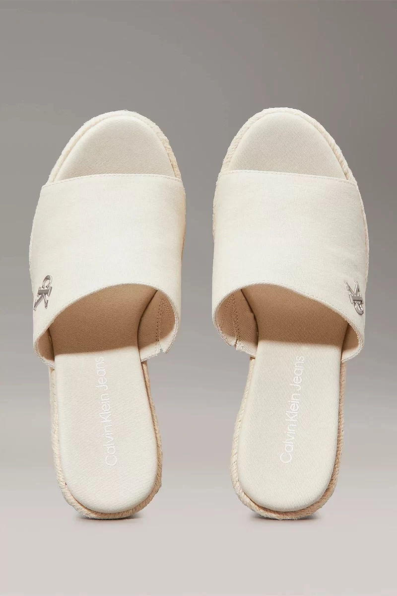 Calvin Klein WEDGE ROPE SLIDE MG Kadın  Terlik YW0YW01699-AEO