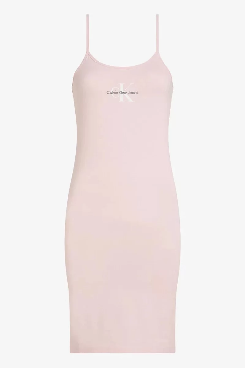 CK Jeans MONOLOGO STRAPPY DRESS Kadın  Elbise J20J223420-TGE