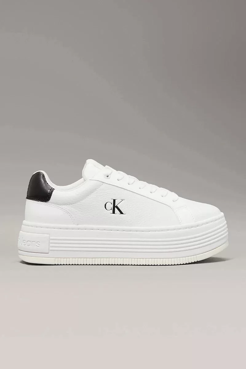 Calvin Klein BOLD FLATF LOW LACE MG Kadın  Sneaker YW0YW01766-01W