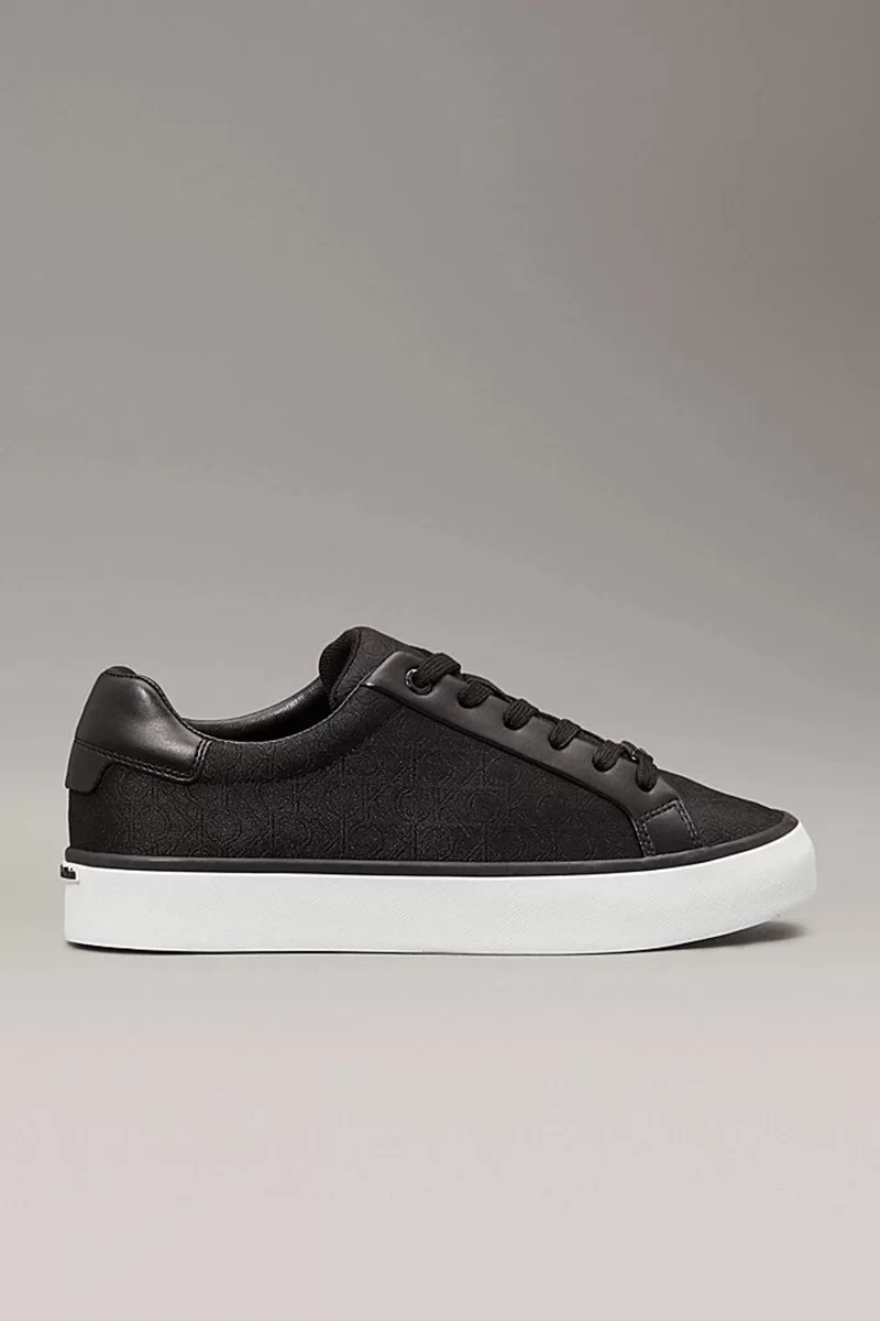 Calvin Klein Kadın Siyah Ck Logo Kabartmalı Sneaker