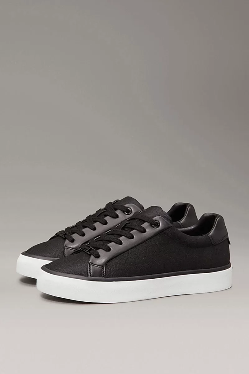 Calvin Klein Kadın Siyah Ck Logo Kabartmalı Sneaker