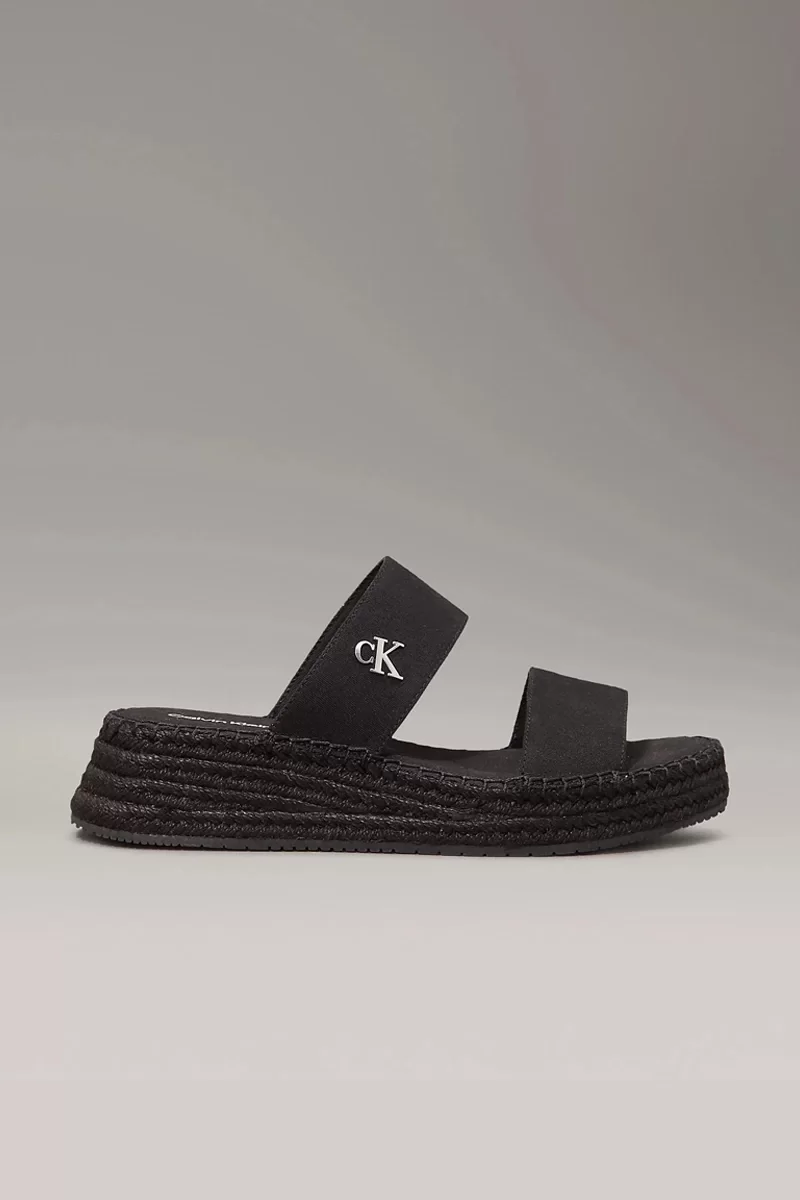 Calvin Klein SPORTY ROPE MG LTH WEBBING Kadın  Terlik YW0YW01704-0GJ