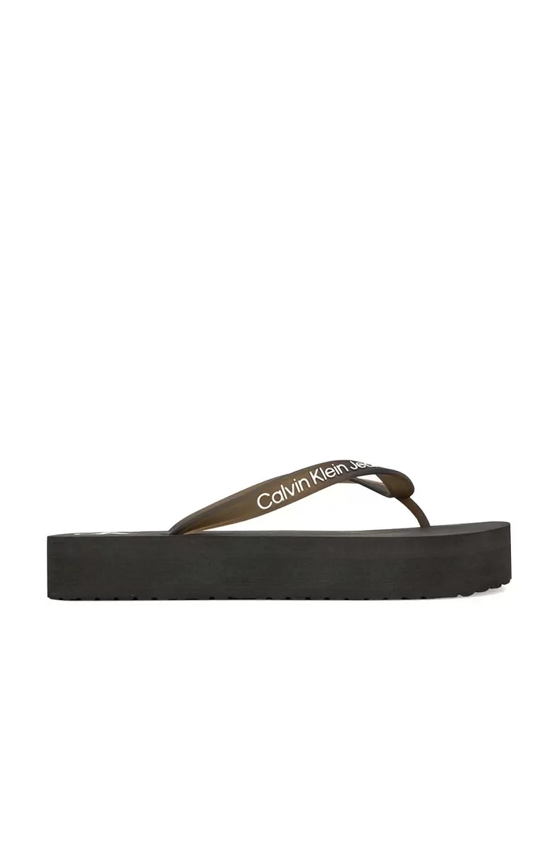 Calvin Klein BEACH SANDAL FLATFORM TPU Kadın  Terlik YW0YW01830-BEH