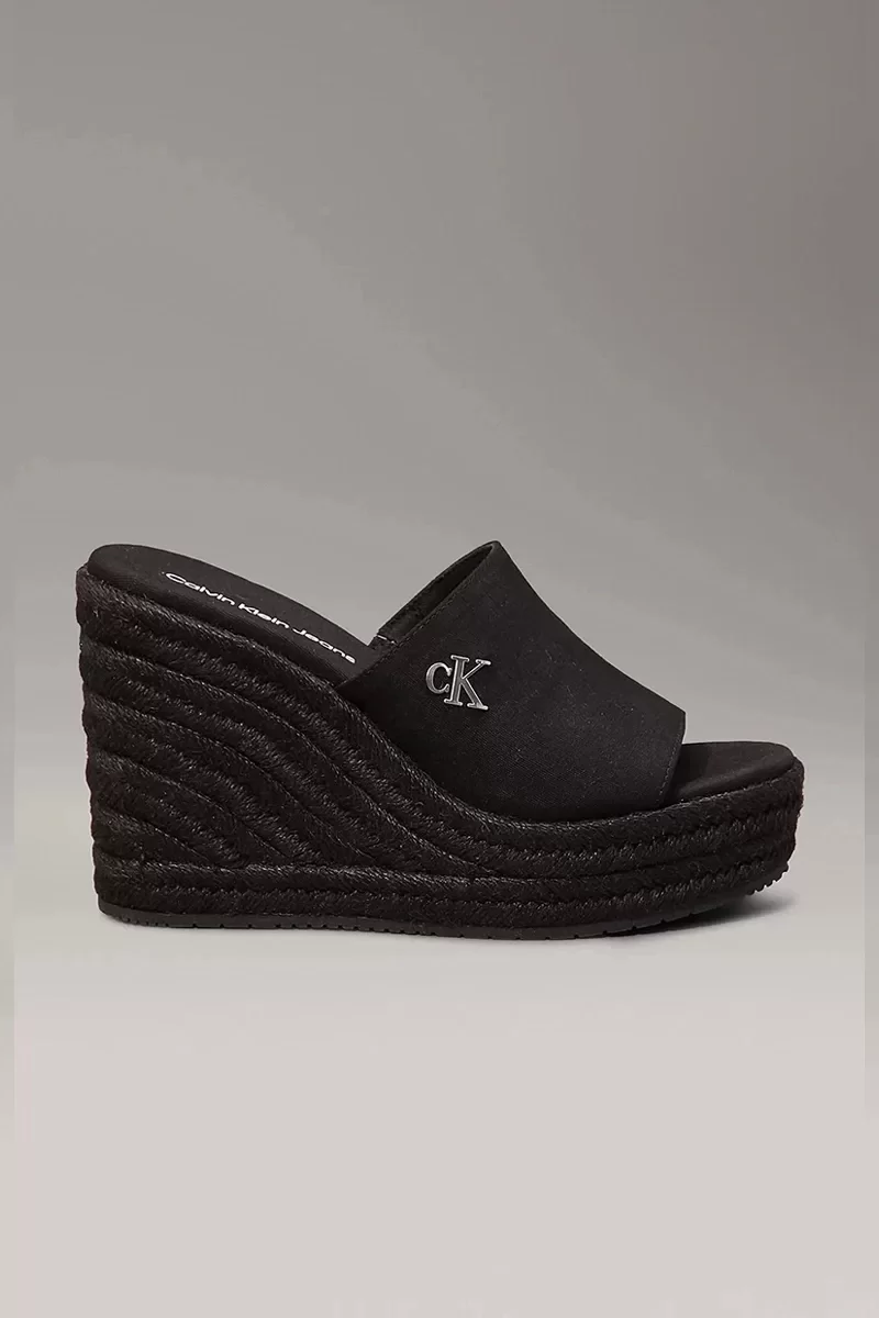 Calvin Klein WEDGE ROPE SLIDE MG Kadın  Terlik YW0YW01699-0GJ