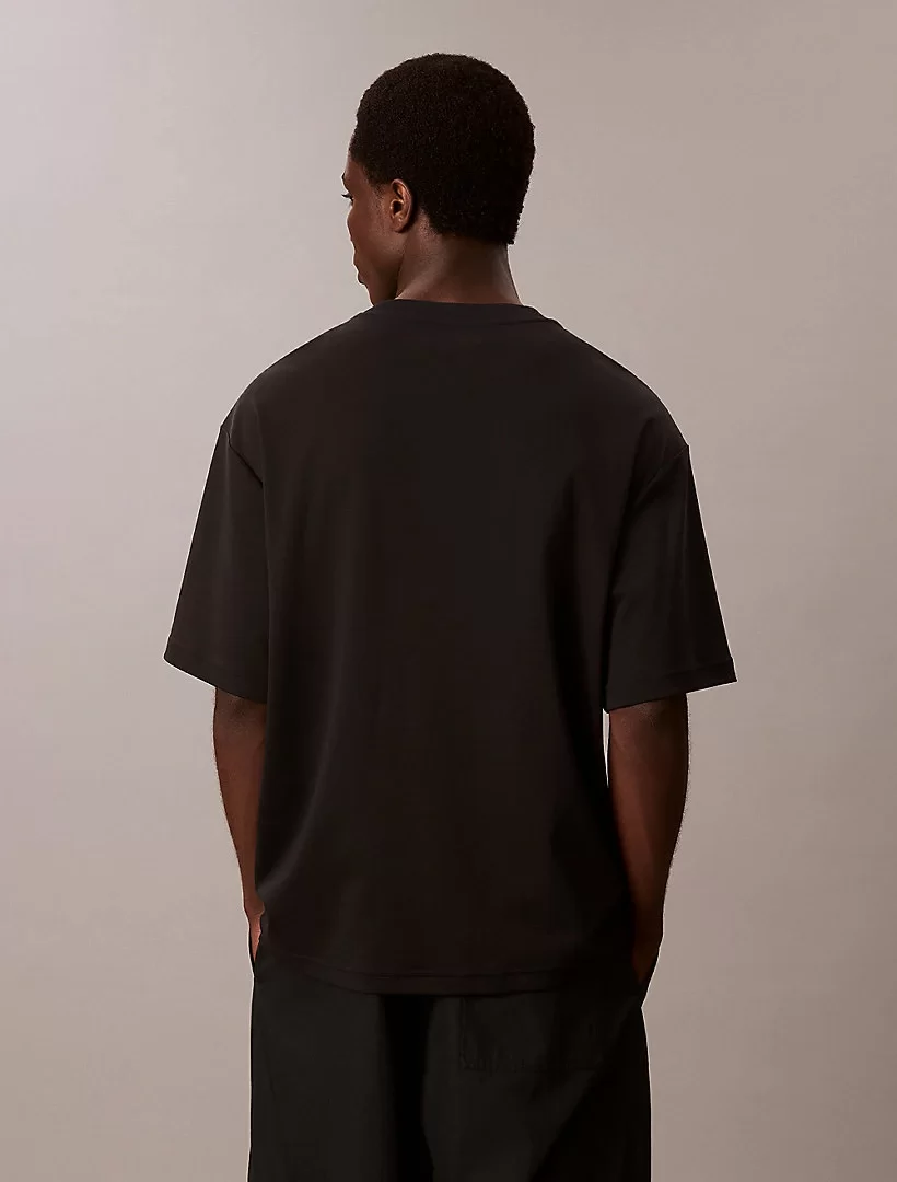 Calvin Klein Logo Erkek Siyah T-shirt LV04LC206G-UB1