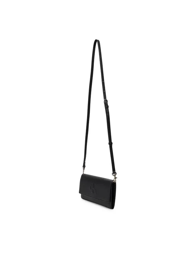 Calvin Klein SCULPTED LONG FOLD STRAP Kadın Siyah Cüzdan LV04K1006G-UB1