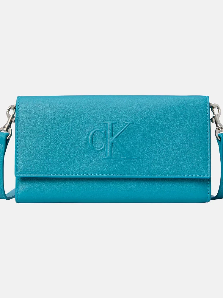Calvin Klein SCULPTED LONG FOLD STRAP Kadın Yeşil Cüzdan LV04K1006G-XT6