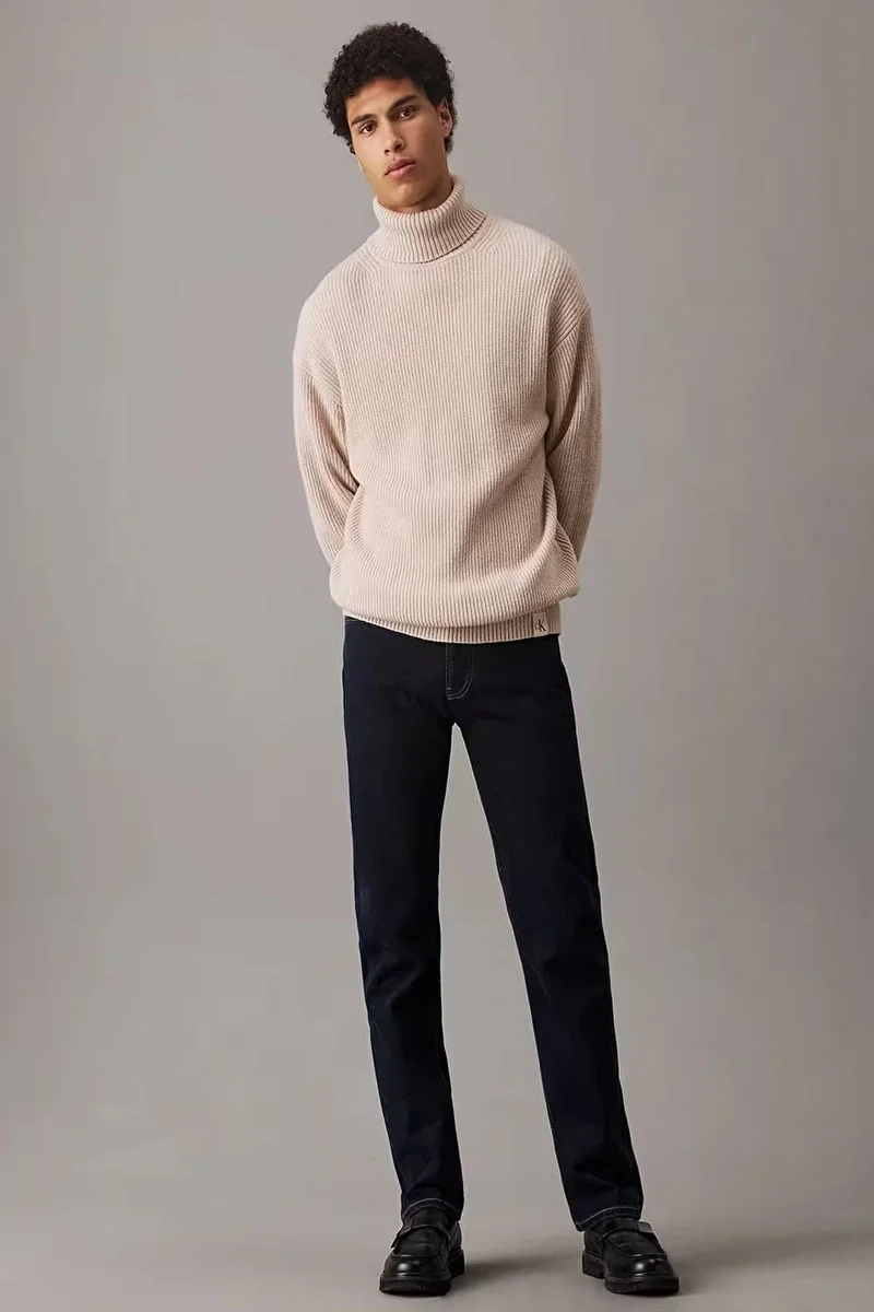 Calvin Klein STANDARD STRAIGHT Erkek  Jeans J30J327400-1BJ