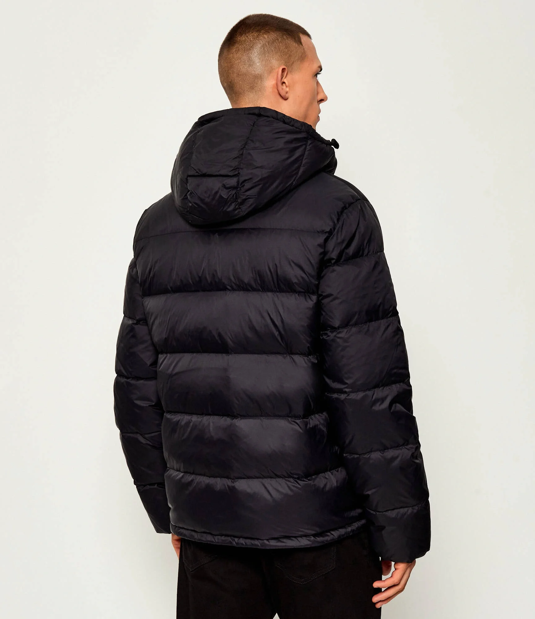 Calvin Klein Uzun Kollu Çıkarılabilir Kapüşonlu Şişme Erkek Siyah  Mont LV04RC518G-UB1